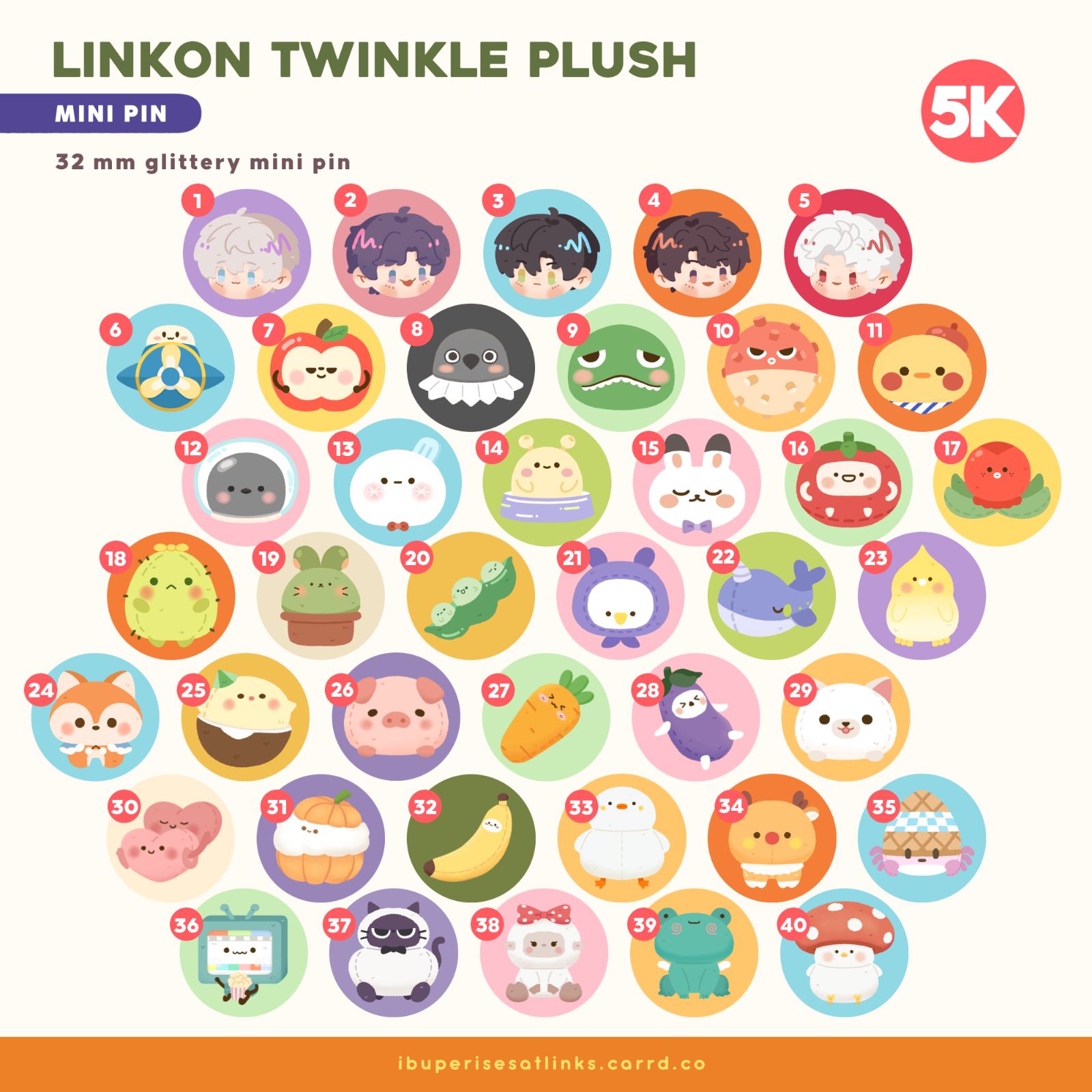 Linkon Twinkle Plush Pin