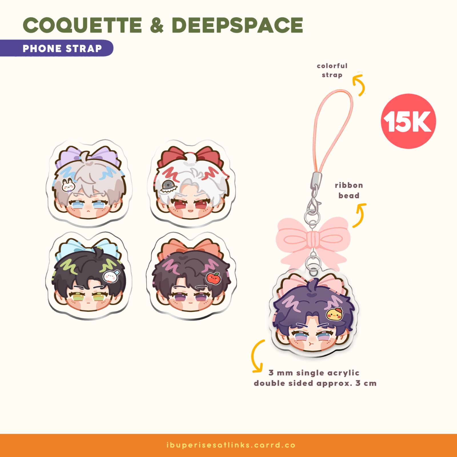 Coquette & Deepspace Phone Strap