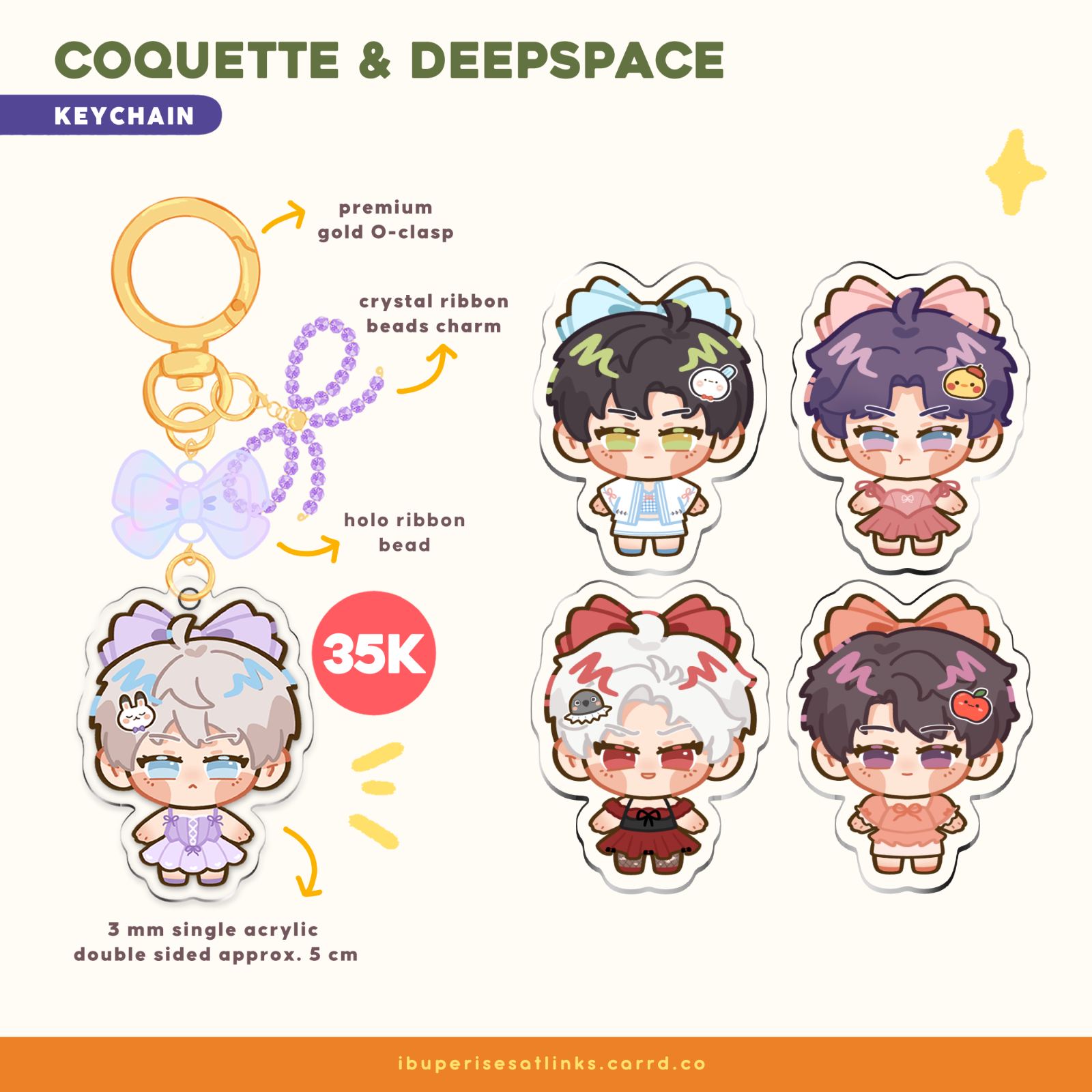 Coquette & Deepspace Keychain