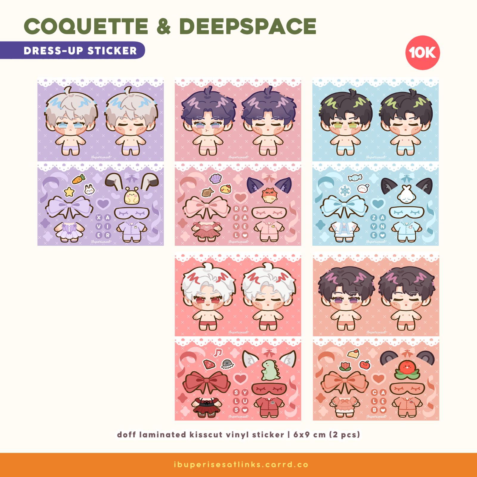 Coquette & Deepspace Dress-Up Sticker
