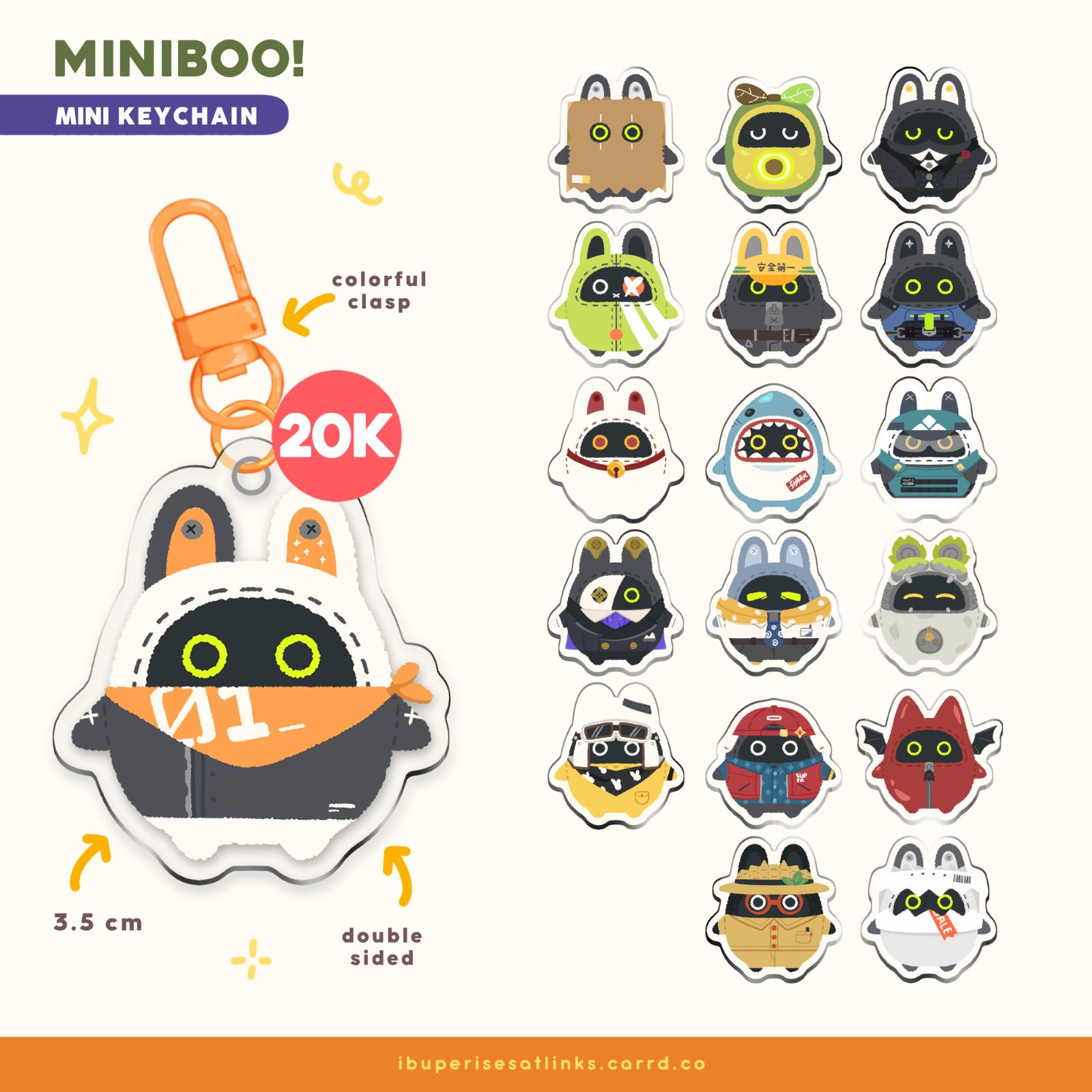 Miniboo! Mini Keychain