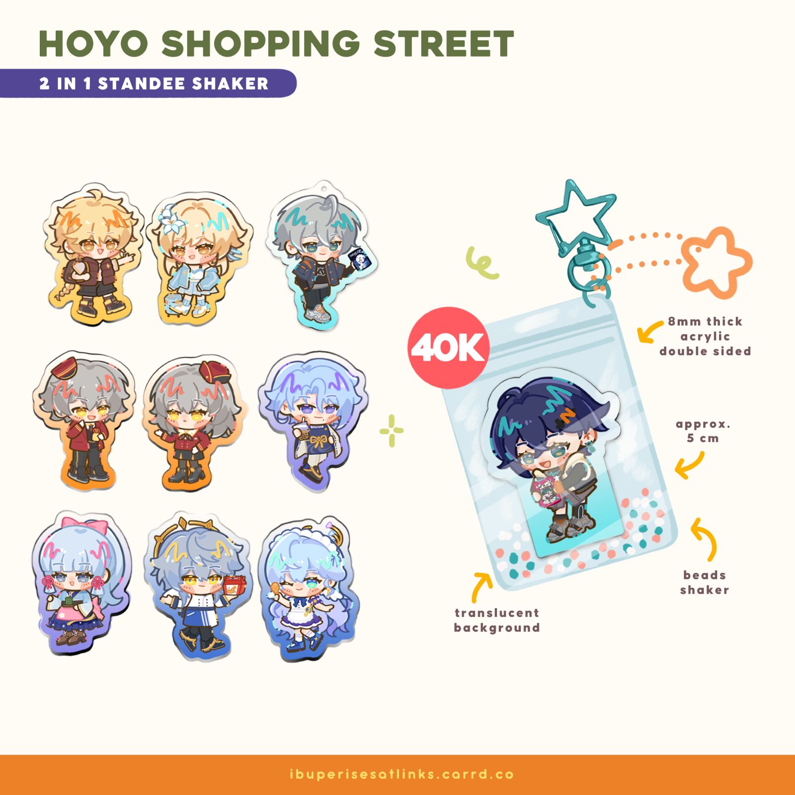 Hoyo Shopping Street 2 in 1 Standee Shaker