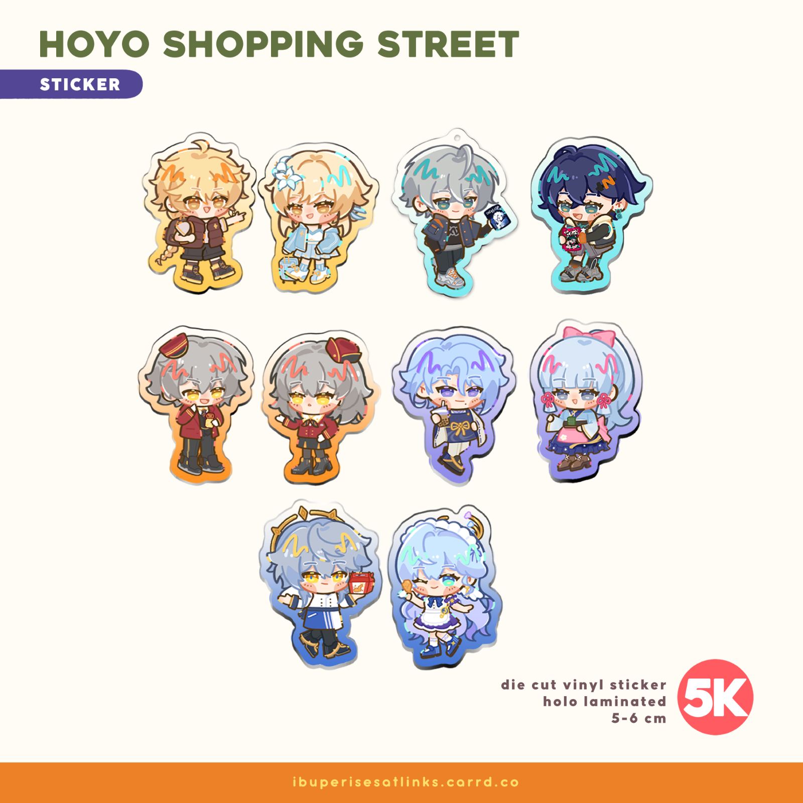 Hoyo Shopping Street Sticker