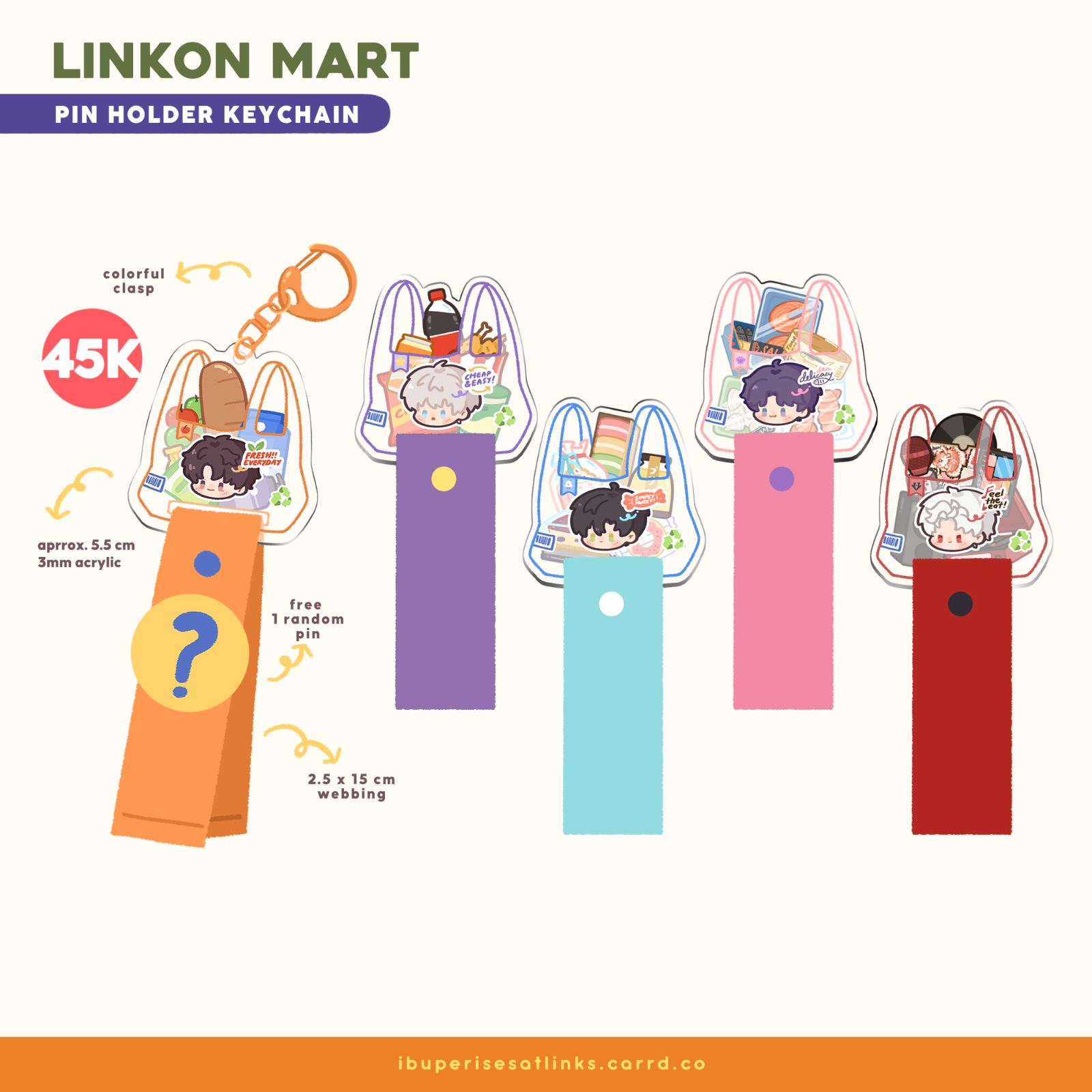 Linkon Mart Pin Holder Keychain
